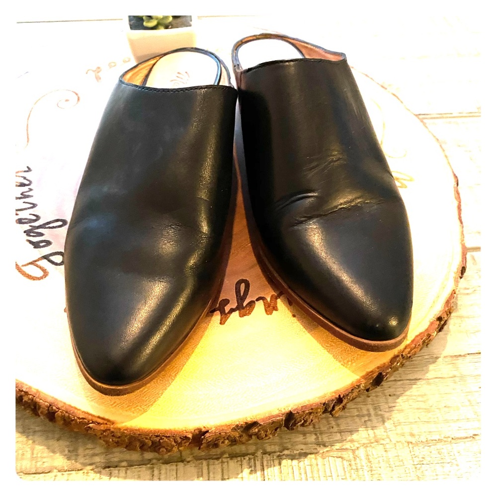 Madewell black slide mules